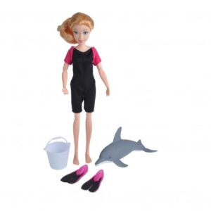 Set papusa + delfin Wild Republic