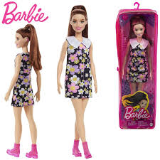 Papusa Barbie Fashionista rochie cu flori MATTEL