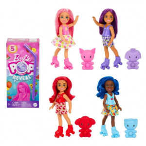 Set de joc Barbie Pop Reveal Fruit Series Chelsea cu 5 surprize MATTEL
