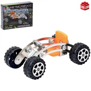 UNICON METALEX Set constructie metalica Masina de curse , 34 piese,SIMA-LAND