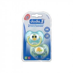 Set suzeta silicon,2buc,6luni+.roz +violet pal,pentru fetite,A13,DODIE