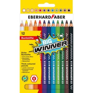 Set de creioane colorate 12 cul. Big Winner EBERHARD FABER