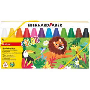 Set creioane cerate 12 cul. Colori EBERHARD FABER