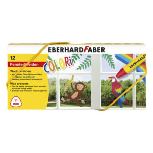 Set creioane cerate pentru sticla 12 cul. EBERHARD FABER