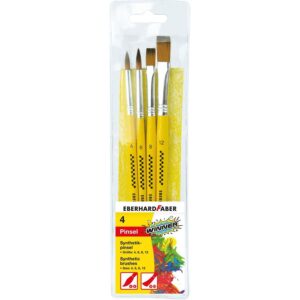 Set de pensule sintetice 4 buc. Winner EBERHARD FABER