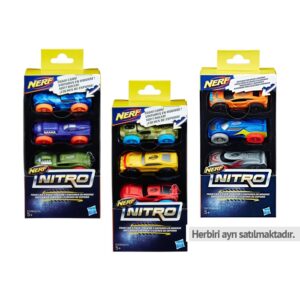 Pachet 3 masinute Nitro Nerf HASBRO