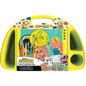 Set masa de calatorie Minions cu rechizite pentru desen Dreamworks