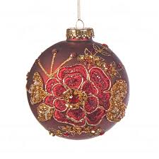 Jucarie brad rosu cu desen floare 15cm in assort. GOODWILL