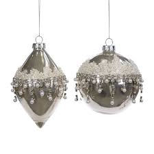 Jucarie brad sticla cu ornament 10cm in assort. GOODWILL