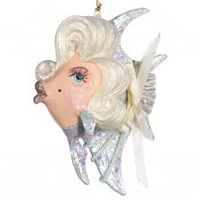 Jucarie brad Glamermous Lady Angel fish 13,5cm in assortiment GOODWILL