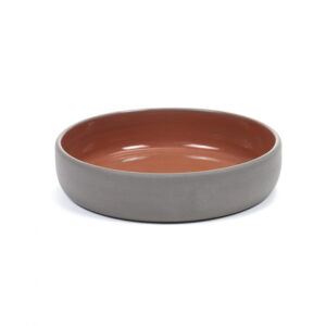 Platou rotund adanc 14,5 cm rosu SERAX