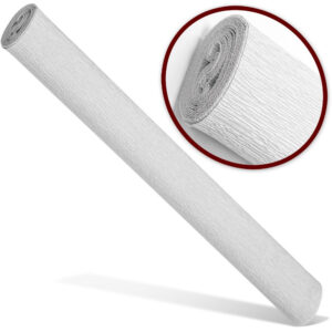 Hirtie creponata INTERDRUK Premium 200x50 cm alba