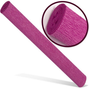 Hirtie creponata INTERDRUK Premium 200x50 cm roz inchis