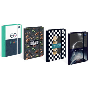 Mapa rigida cu elastic A4+ Boys, ass. INTERDRUK