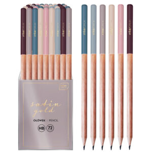 Creion grafit HB Satin Gold, ass. INTERDRUK