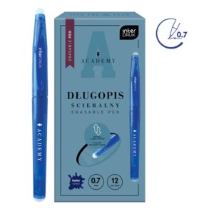 Pix scrie-sterge 0.7mm Academy, albastru, ass. INTERDRUK