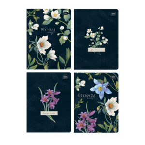 Caiet A5 60 foi, patratele, ass. Hybrid Fiori INTERDRUK