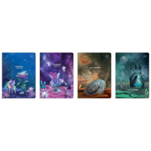 Caiet A5 32 foi, patratele, ass. Metallic Fantasy INTERDRUK