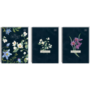 Carnet cu spira A5, 100 foi Hybrid Fiori INTERDRUK