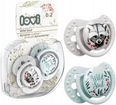 Suzeta dinamica silicon 6-18 luni 2 buc.boy Wild Soul LOVI