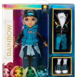 Papusa baiat Rainbow High S2 Teal Kendall River cu accesorii