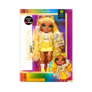 Papusa Rainbow High seria Junior - Sunny Madison 23 cm (cu accesorii)