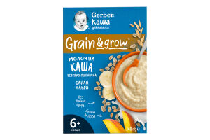 Terci de lapte fulgi de ovaz-grau cu banane si mango 6+luni 240g Gerber