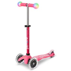Trotineta Mini Micro Deluxe Magic LED Roz MICRO