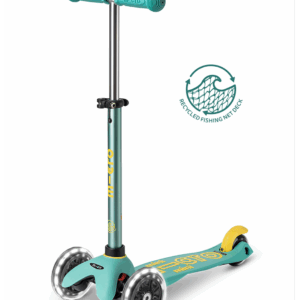 Trotineta Mini Deluxe Eco LED menta MICRO