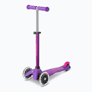 Trotineta Mini Deluxe LED violet/roz MICRO
