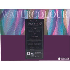 Bloc acuarela A4 Watrecolour 200 gr/m2, 20 foi, textura fina, Fabriano, Fedrigoni