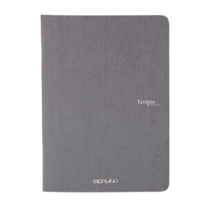 Carnet A4 Ecoqua 90 gr/m2, 40 foi Antracite, punctat Fabriano, Fedrigoni