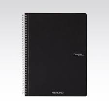 Carnet A4 Ecoqua 90 gr/m2, 70 foi Nero, cu spira Fabriano, Fedrigoni