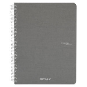 Carnet notite A5 Ecoqua 90 gr/m2, 70 foi Antracite, cu spira Fabriano, Fedrigoni