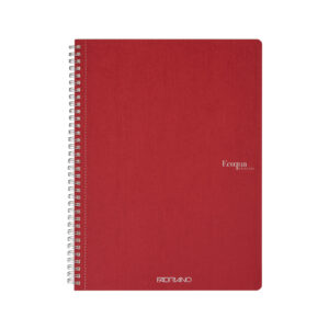 Carnet A4 Ecoqua 90 gr/m2, 70 foi Cherry, matem. cu spira Fabriano, Fedrigoni