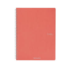Carnet A4 Ecoqua 90 gr/m2, 70 foi Flamingo, matem. cu spira Fabriano, Fedrigoni
