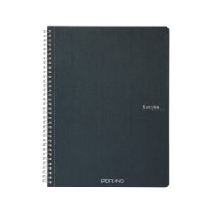 Carnet A4 Ecoqua 90 gr/m2, 70 foi Royal Green, matem. cu spira Fabriano, Fedrigoni