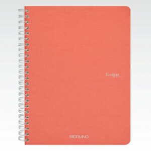 Carnet notite A5 Ecoqua 90 gr/m2, 70 foi Flamingo, matem. cu spira Fabriano, Fedrigoni