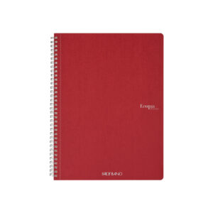 Carnet A4 Ecoqua 90 gr/m2, 70 foi Cherry, punctat, cu spira Fabriano, Fedrigoni