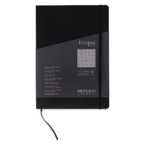 Carnet A4 Ecoqua Plus 90 gr/m2, 80 foi Nero, matem. Fabriano, Fedrigoni