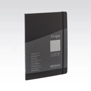 Carnet notite A5 Ecoqua Plus 90 gr/m2, 80 foi Nero, matem. Fabriano, Fedrigoni