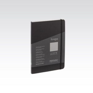 Carnet notite A5 Ecoqua Plus 90 gr/m2, 80 foi Nero, punctat Fabriano, Fedrigoni