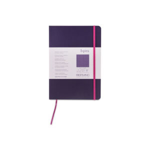 Carnet notite A5 Ispira 85 gr/m2, 96 foi, Purple, punctat Fabriano, Fedrigoni