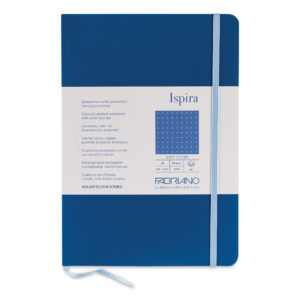 Carnet notite A5 Ispira 85 gr/m2, 96 foi, Royal Blue, punctat Fabriano, Fedrigoni
