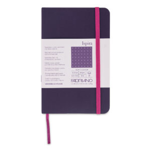 Carnet notite Ispira 85 gr/m2, 9x14cm, 96 foi, Purple, punctat Fabriano, Fedrigoni