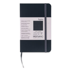 Carnet notite Ispira 85 gr/m2, 9x14cm, 96 foi, Black, punctat Fabriano, Fedrigoni