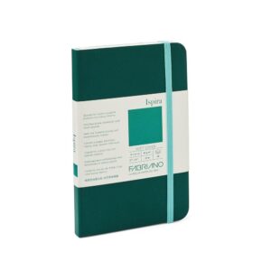 Carnet notite Ispira 85 gr/m2, 9x14cm, 96 foi, Green Fabriano, Fedrigoni