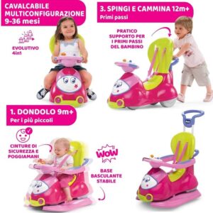 Tolocar 4 in 1 roz Chicco