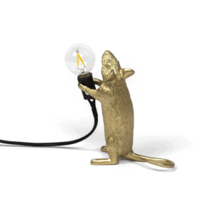 Lampa masa Soarece in picioare EX aur SELETTI