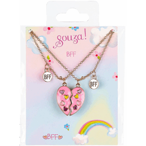 Set coliere Inima cu curcubeu - 2 buc SOUZA